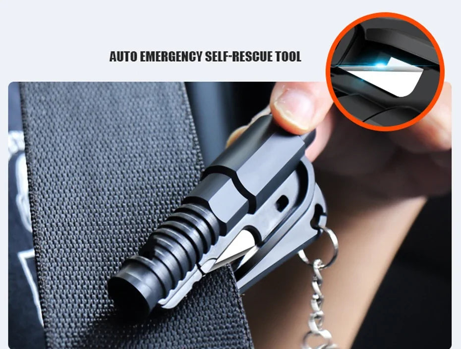 Mini Safety Hammer Keychain Escape Car Life-saving Escape Hammer Window Broken Emergency Glass Breaker