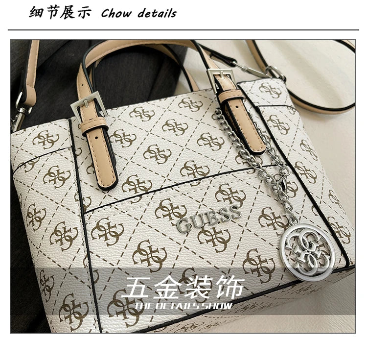 Chic Leather Crossbody Bag For Women Luxury Brand Shoulder Handbag Ladies Purse With Engraved Buckle
