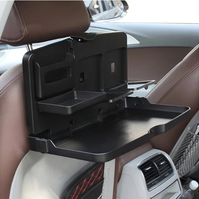 Holders, Phone Slot and Plenty of Storage, Easily Mounts To Car Seat Back Backseat Organizer Features Foldable Tray, Dual Cup