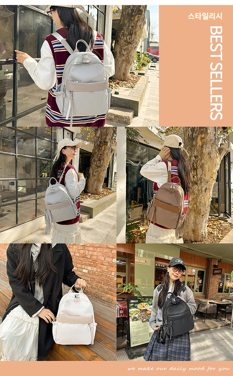 Luxury Brand Lady Fashion Backpacks High Quality Large Capacity Shoulder bags Waterproof Multi Functional Women's Handbags