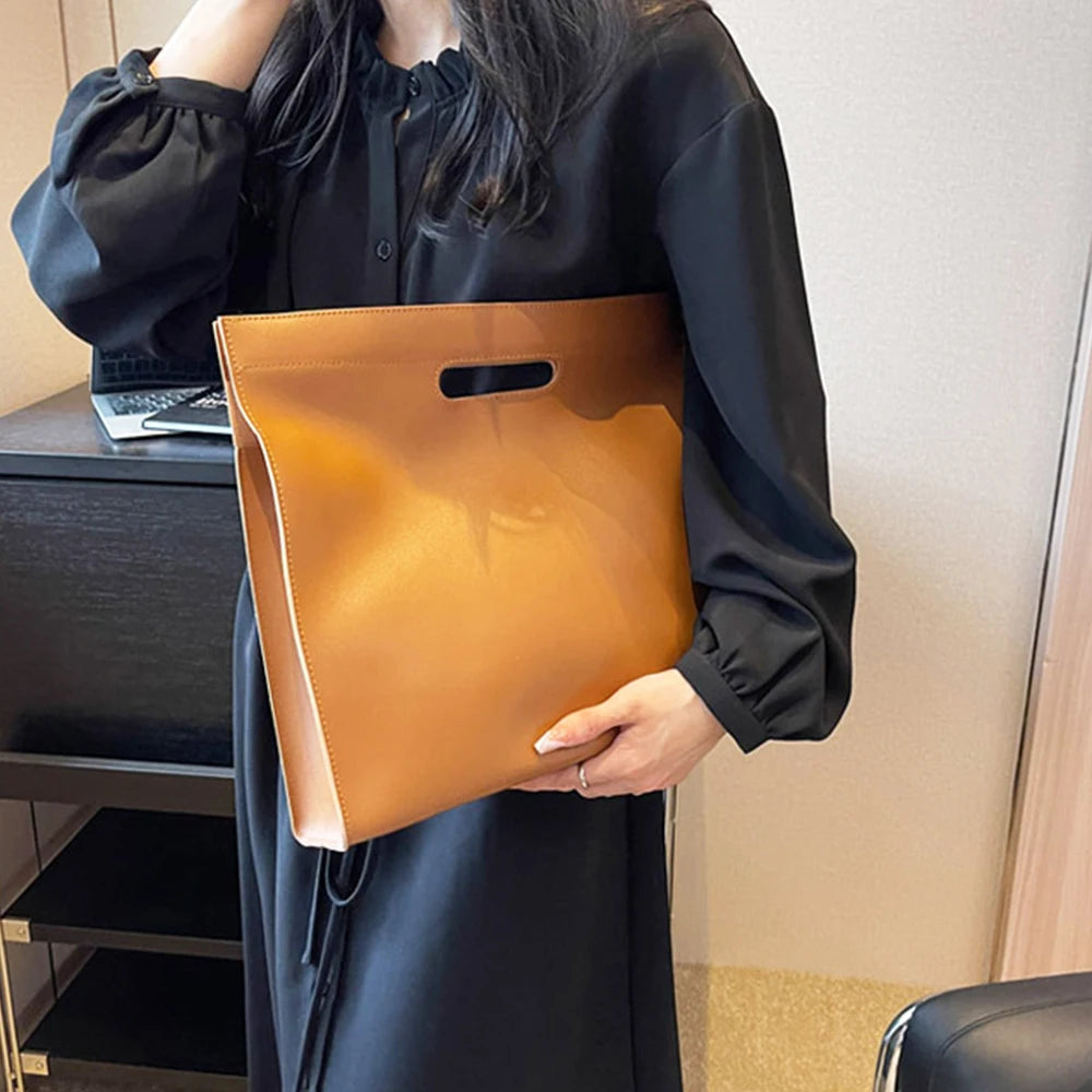 Luxury Design Fashion Laptop Bag For Woman Custom Name Business Office Daily Cross Body Briefcase Leather Large Capacity Handbag