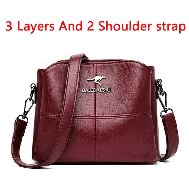 Women Embroidery Tote Bag High Quality Leather Ladies Handbags Women Shoulder Bag Small Crossbody Bags For Women Sac a Main