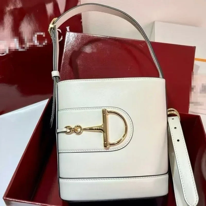 Luxury Crossbody Handbag For Women Paris Fashion Elegant Leather Classic Large Capacity Tote Bag Solid Color Designer