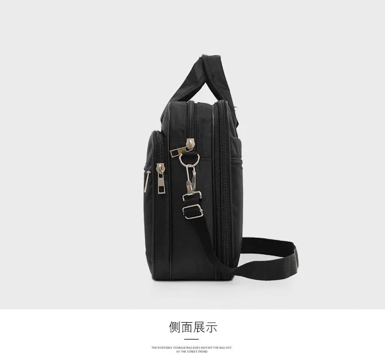 High-capacity Briefcase Business Document Information Storage Bags Weekend Travel Laptop Protection Organize Handbag Accessories