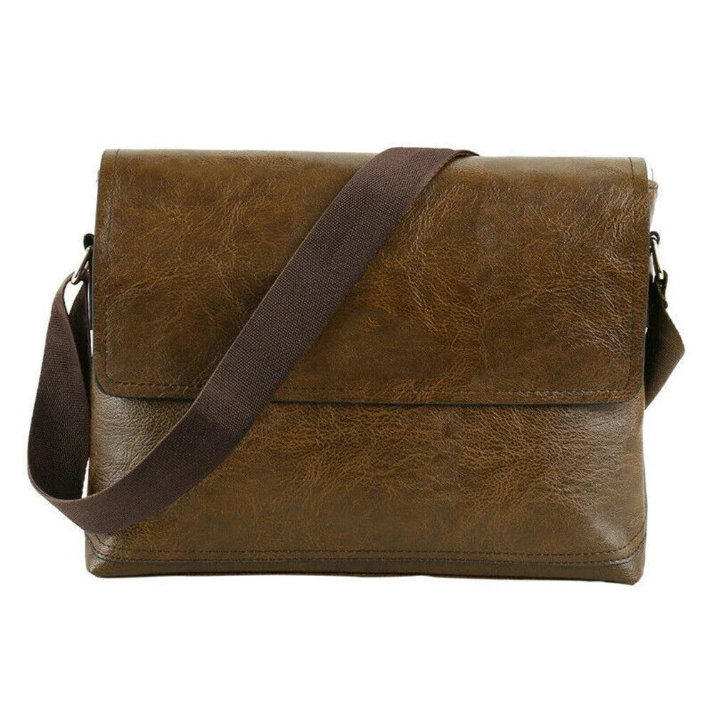 Luxury Men Sling Bag Leather Side Shoulder Bag For Husband Gifts Business Messenger Crossbody Bag Outdoor Male Handbag