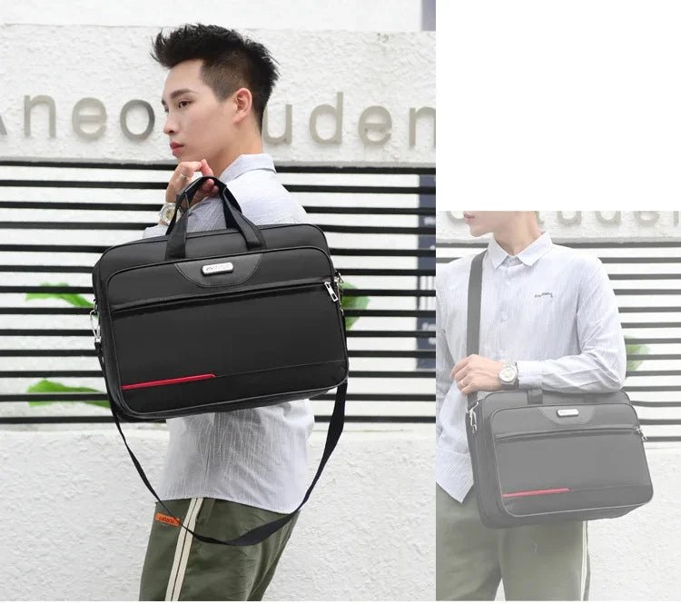 High-capacity Briefcase Business Document Information Storage Bags Weekend Travel Laptop Protection Organize Handbag Accessories