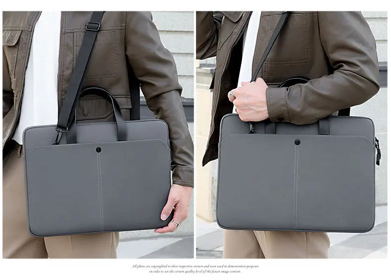 Commuting Laptop Bag, 14 Inch And 15 Inch Waterproof Crossbody Bag, Hand-held Briefcase, File Bag, Conference Materials Bag