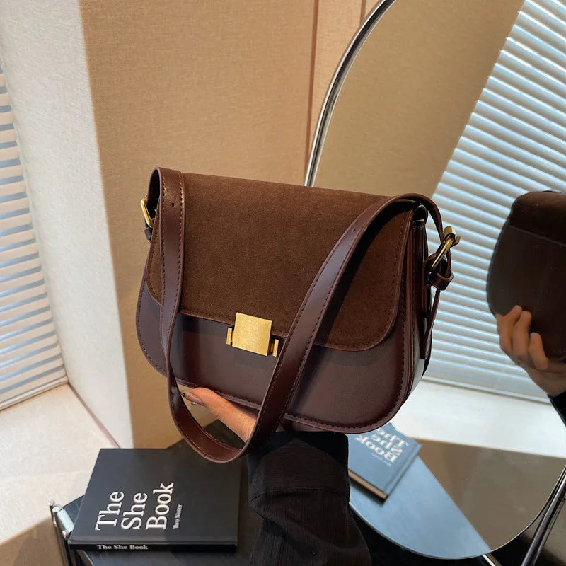 Fashionable Matte Ladies' Bag Versatile Crossbody Underarm Single Shoulder Bag Stylish Accessory for Casual Travel