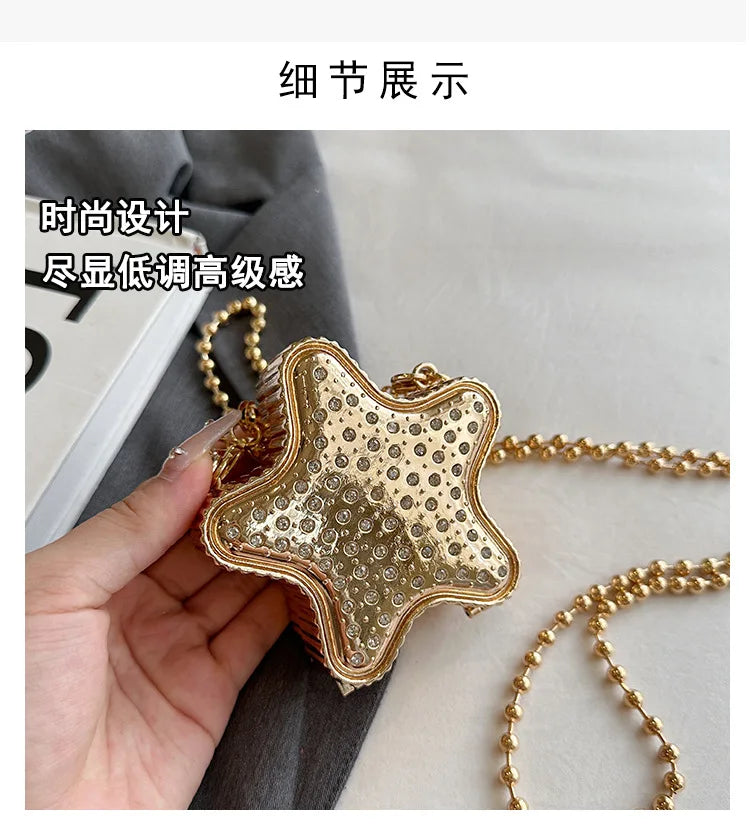 Premium Niche Mini Box Bag - 2025 Women's Star Design, Chain Shoulder & Messenger Style