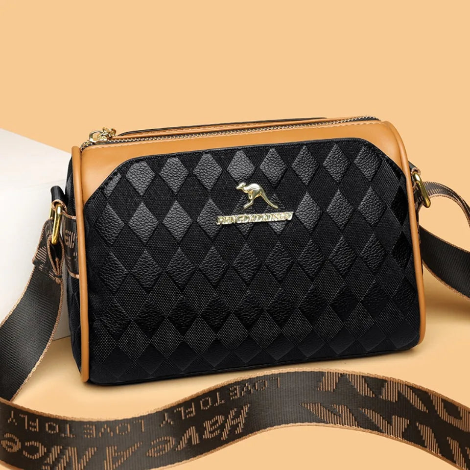 Luxury Handbags Women Bags Designer Crossbody Bags for Women Mother Soft Pu Leather Shoulder Purses Handbag Clutch 3 Layers Sac