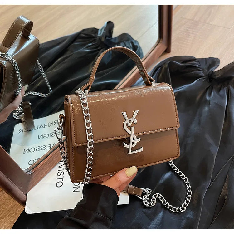 Designer style bag - 2025 hit product - Retro high-end evening bag Classic and versatile chain strap crossbody small square bag