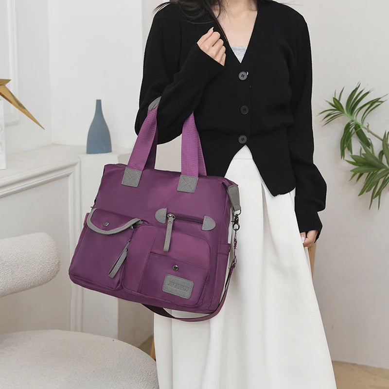 New Ladies Tote Bag Fashion Nylon Waterproof Casual Shoulder Bag Mummy Bag Large Capacity Messenger Bags