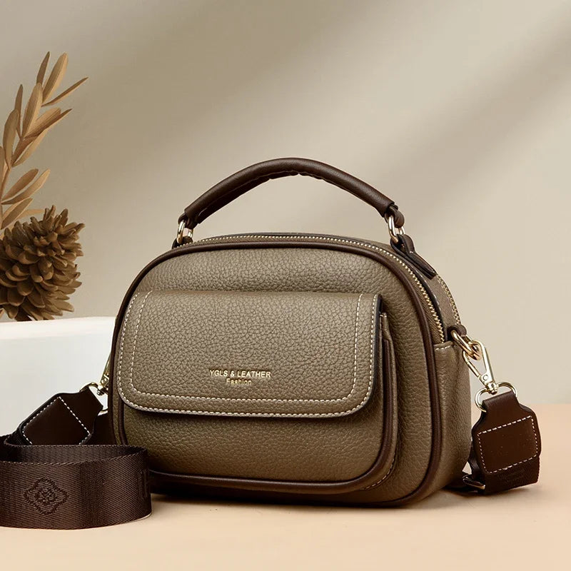 Underarm Bags New Women's Fashion Handbags Retro Solid Color PU Leather Shoulder Casual Women High-ranking Messenger Bags wallet