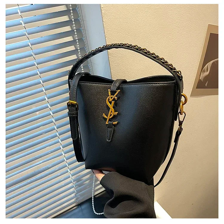 2025 Summer New! Light - Luxury Women's Bucket Bag - High - End Niche Design, Stylish Shoulder Messenger for All Occasions