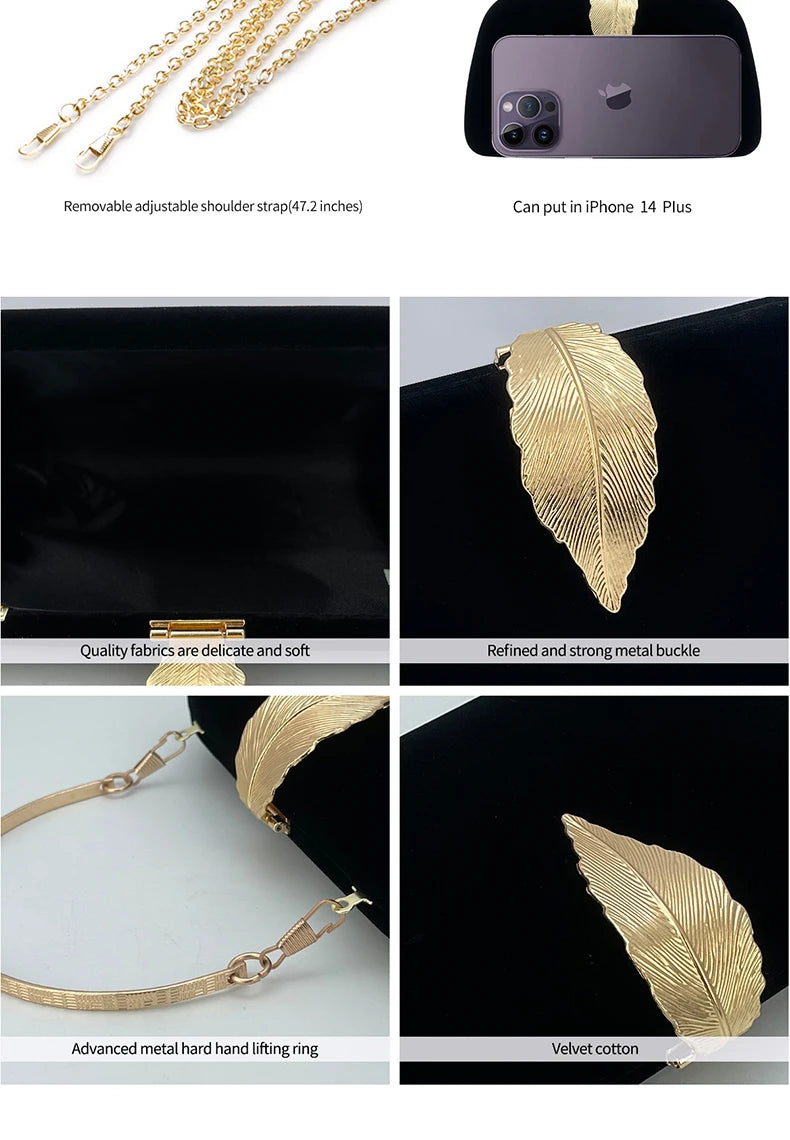 Evening Clutch for Women Fashion Formal Dinner HandBag Bridesmaid Wedding Clutch Luxury Shoulder Chain bag Cocktail Party Purse