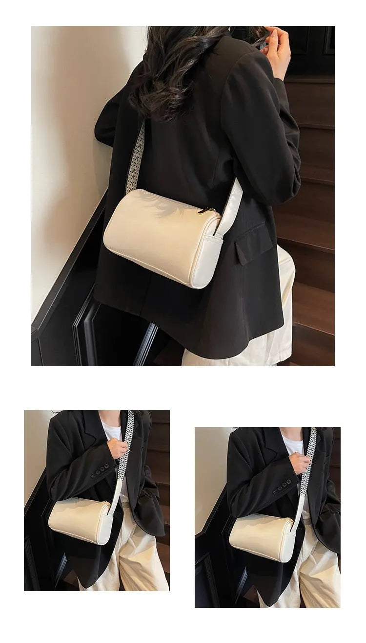 Luxury Brand Famous Designer Women's Tote Bag Elegant Leather Classic Crossbody Messenger Popular Ladies