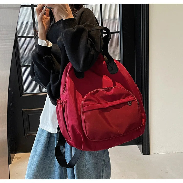 2025 New Leisure Trendy Light Luxury Handbag oulder Bag Korean Japanese Sle Multi-Use Lazy Wind Dual-Purpose Bapa