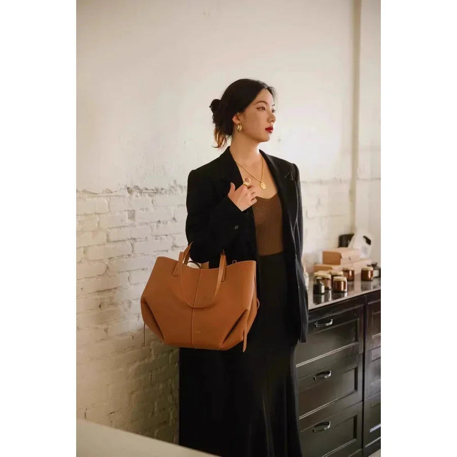 Luxury Tote Bag For Women's Commuting Handbag Large Capacity Multifunctional Bag Hand-held Single Shoulder Armpit Bag For Women