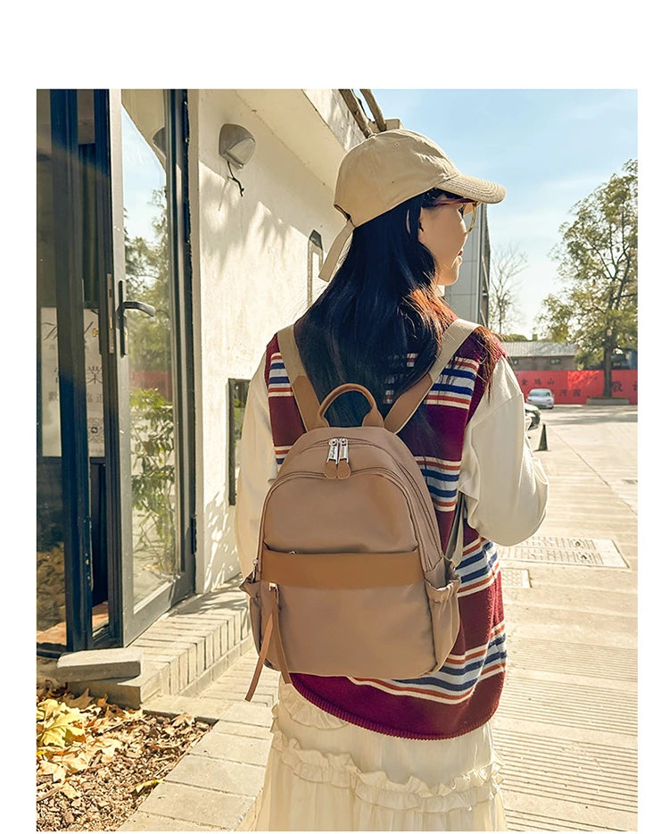 Luxury Brand Lady Fashion Backpacks High Quality Large Capacity Shoulder bags Waterproof Multi Functional Women's Handbags