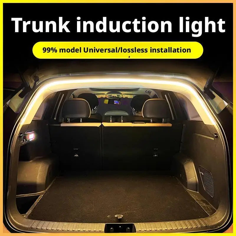 Car Trunk LED Light Strip - High-brightness, Auto-sensor & No Wiring, Ambient Decorative Light for Interior Modification
