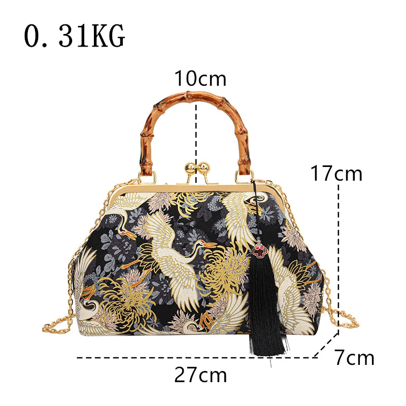 Luxury Evening Clutch Bag For Women Bride Wedding Clutch Purse Chain Shoulder Bags Small Party Handbag Rattan Handle Handle Tote
