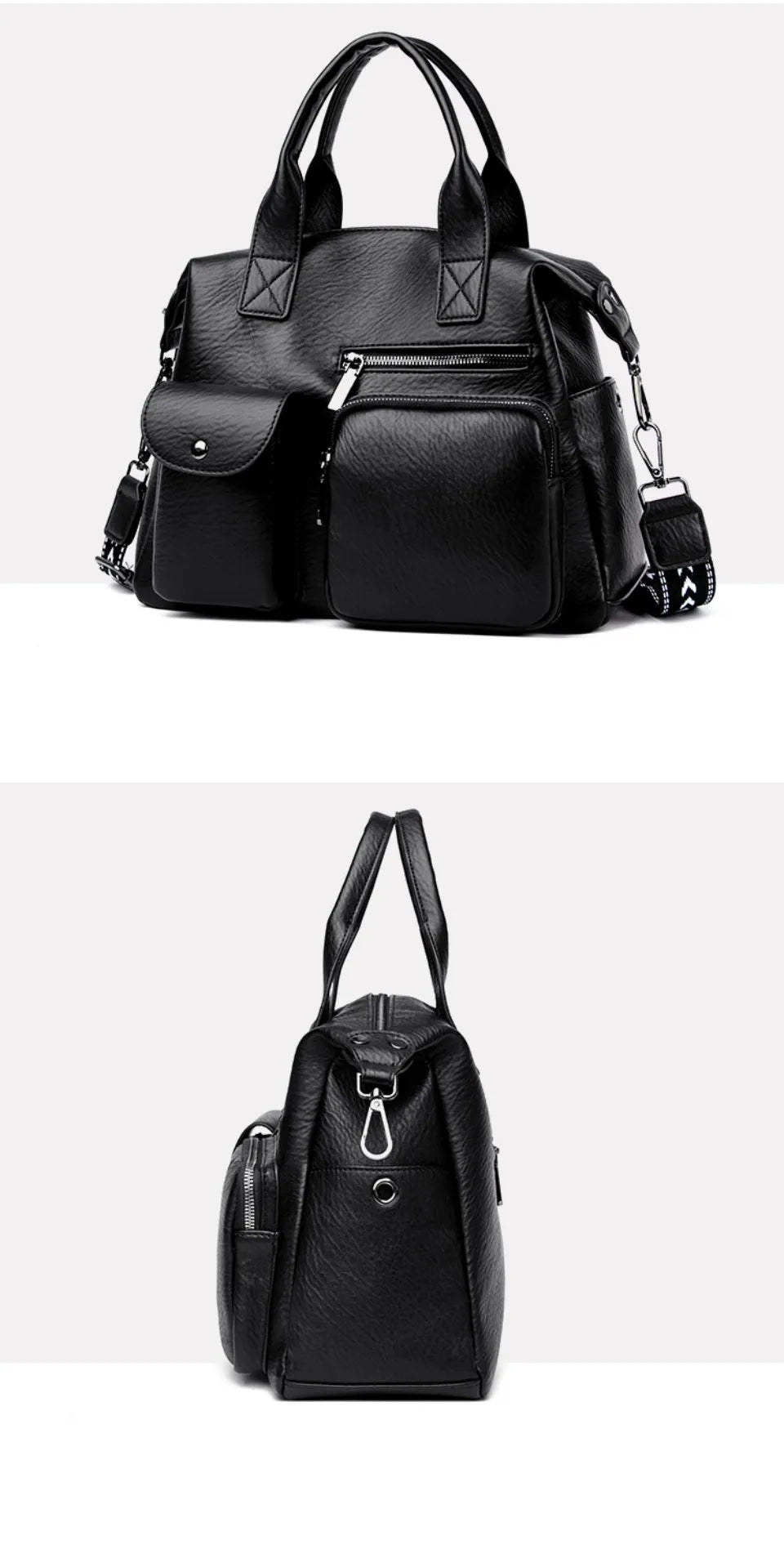 Luxury Shopping Handbags Female Shoulder Bags Designer PU Leather Crossbody Bags for Women Large Capacity Messenger Bag Tote