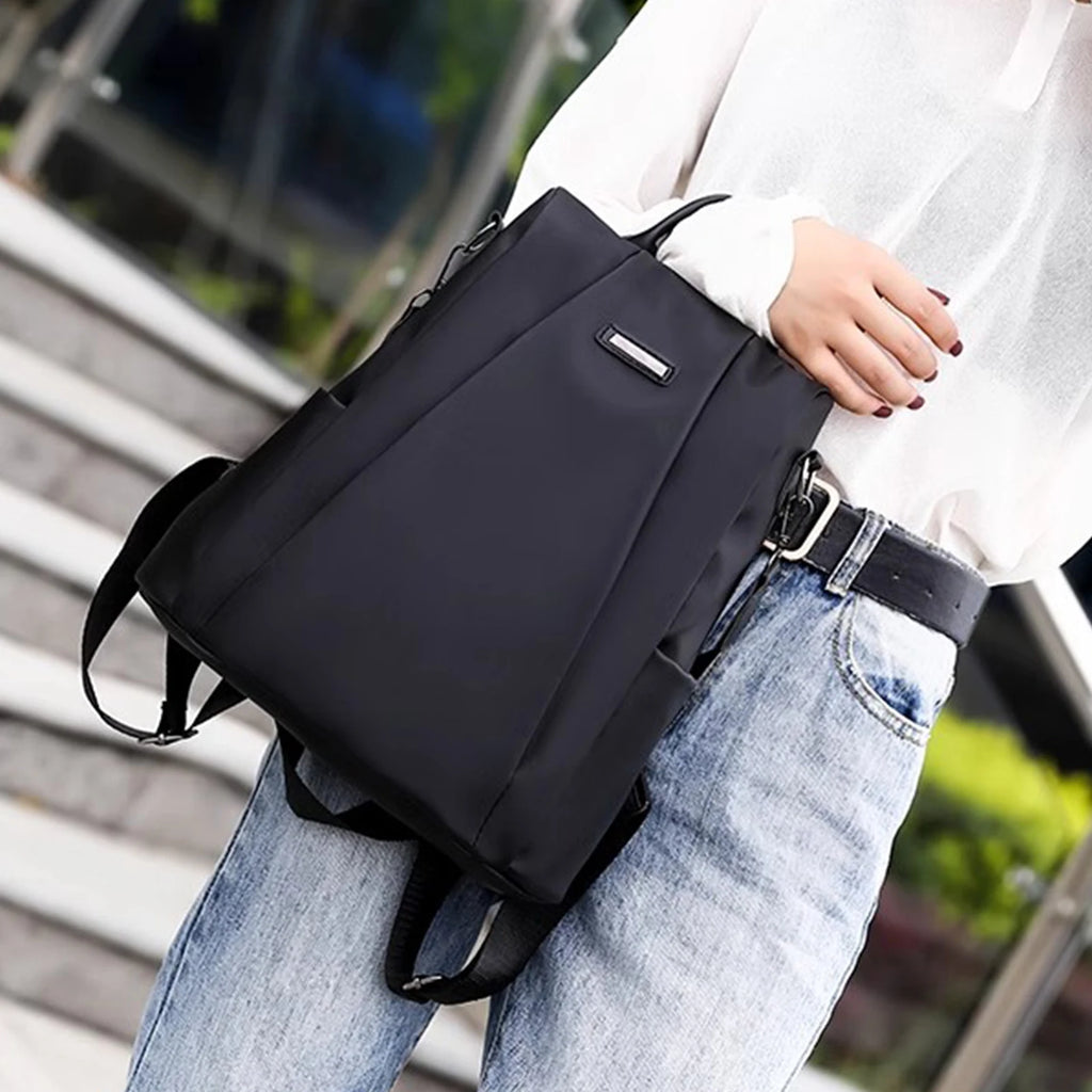 Luxury Women Backpack Casual Black/Khaki/Rose Red School Bag for Girls Detachable Strap Travel Shoulder Bag Mochila Rucksack