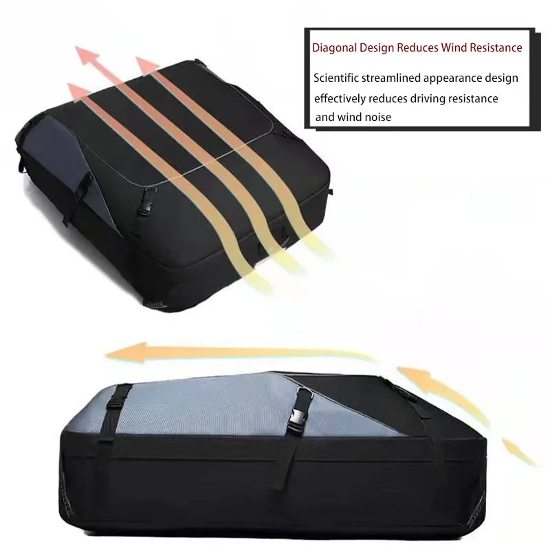 Car Cargo Roof Bag Waterproof Auto Rooftop Luggage Carrier Storage Bag 600D Oxford Car SUV Van Foldable Roofs Bags