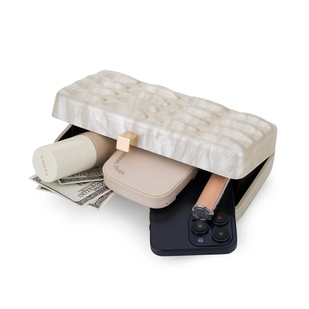 Luxury Evening Bag For Women Elegant Acrylic Hard Surface Ladies Clutch 5 Color Hangbag Party Wedding Shoulder Bags 2024 Fashion