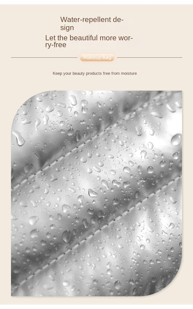 2025 New Design Cosmetic Bag Handheld Makeup Bags Large Capacity Lipstick Skincare Storage Bag Travel Portable Women Ideal Gift