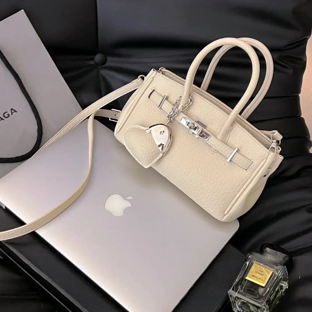 2025 new platinum bag women's versatile commuter high-end handbag messenger bag high value foreign shoulder bag