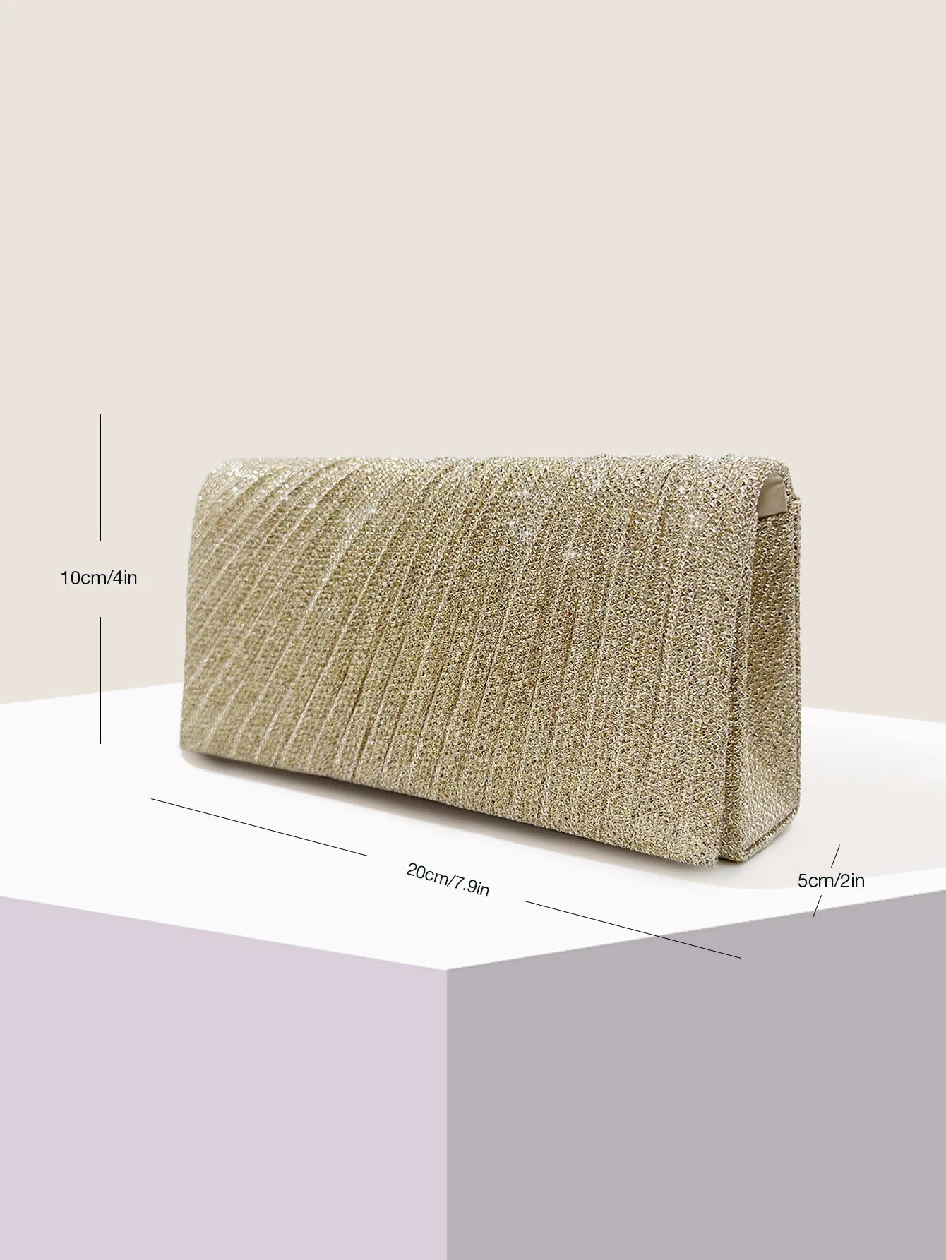 Women Envelope Evening Bag Glitter Ladies Chain Shoulder Bags Shiny Silver Long Purse Female Wedding Party Clutches Mini Handbag