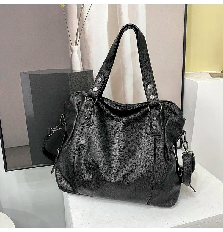 Female Hobo Handbag Large Capacity Shoulder Bags Big Stylsih Tote Bag Ladies Soft Leather Hobos Messenger Bags Women Shopper Bag