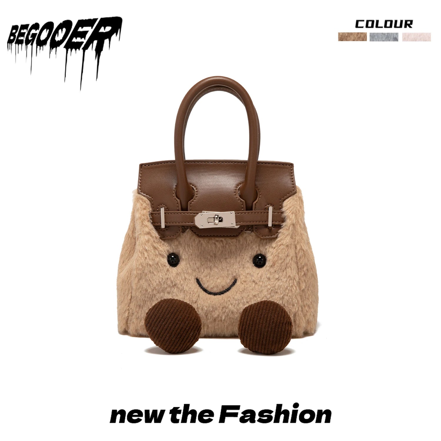 Cute Plu Crossbody Bag Women's Faionable Cartoon Handbag  Handbag Removable oulder Strap PU Leather Briti Sle