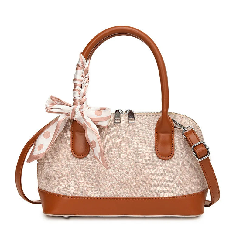 2024 New! Retro Stylish Ruffled Shell Bag - High - End Printed, Ideal for Women's Casual Outings & Versatile Use Free Shipping