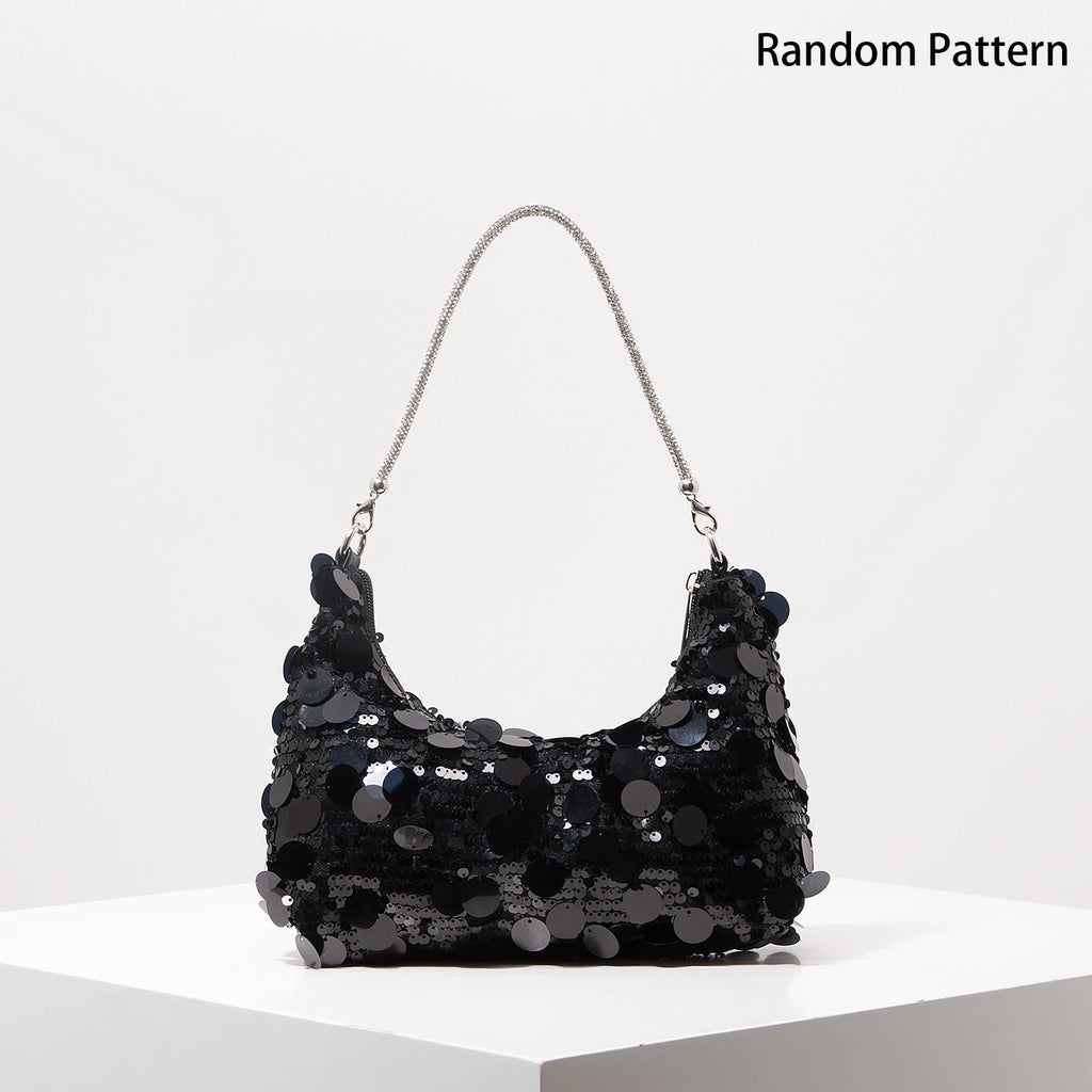 Luxury Sequin Bag，Concert Shoulder Bags，Prom Bag Dresses for Women，Bag for Women Elegant，Wedding Items，Party Bag（Random Pattern）