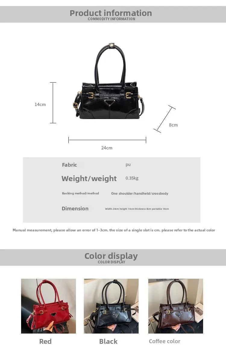 New Model In 2025 Underarm Comfortable Charming Graceful Retro Popular Maillard Style Exquisite Shopping Bag