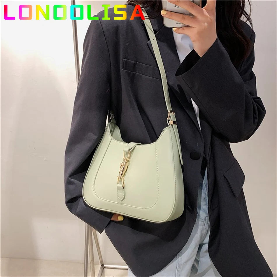 Luxury Brand Purses and Handbag Top End Quality Designer Leather Shoulder Crossbody Bag for Women 2022 Fashion Underarm Girl Sac