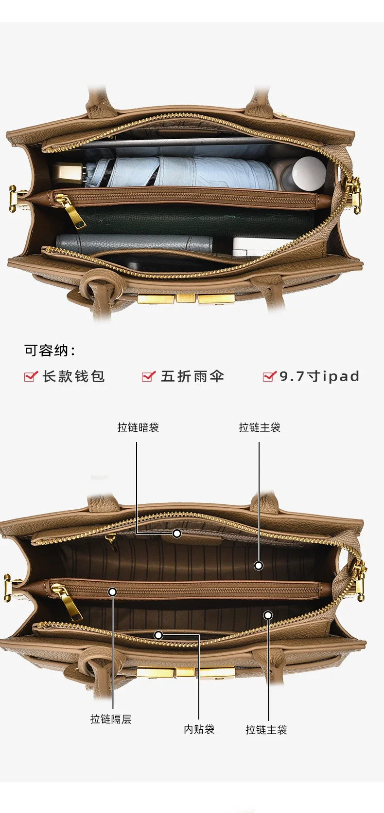 Classic Elegant Ladies Shoulder Bag From Luxury Brand In Premium Leather Famous Designer Popular Messenger