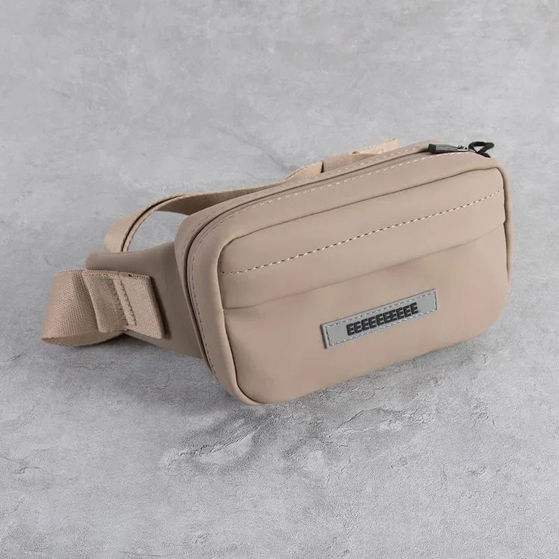 Luxury Design 3D Letters Crossbody Messenger Small Bag Unisex Belt Bag Versatile Travel Waterproof Purse Zipper Shoulder Bag