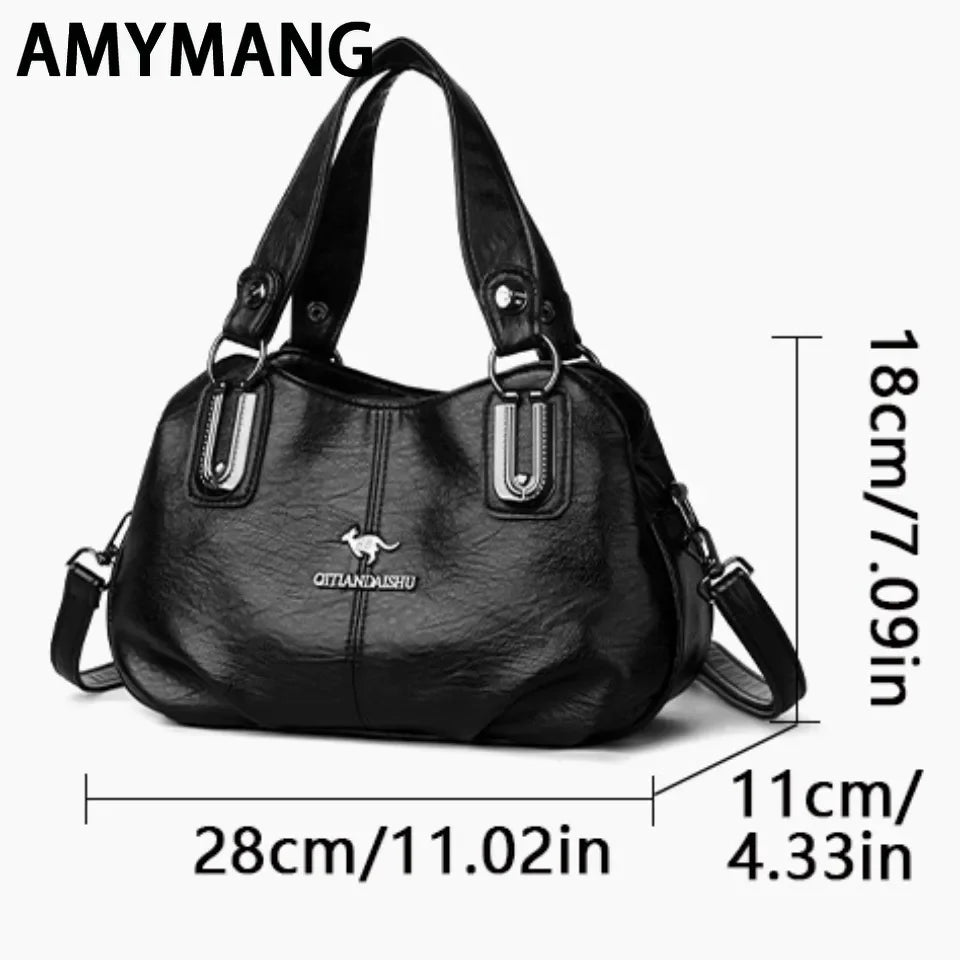Luxury Handbags 3 Layers Large Capacity High Quality Designer Handbags Soft Leather Ladies Shoulder Crossbody Bag for Women Sac