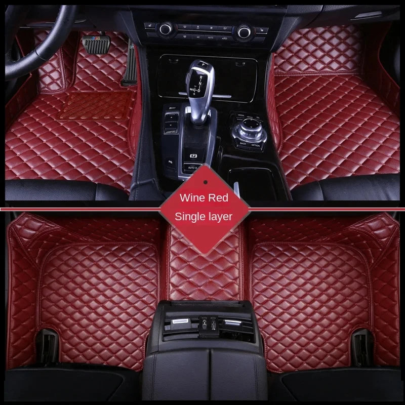 Car Floor Mats For Ford Fiesta Mk6 Mark VI Mk7 WS WT WZ 2009~2016 Anti-dirt Pads Car Carpet Non-slip Auto Rug Car Accessories