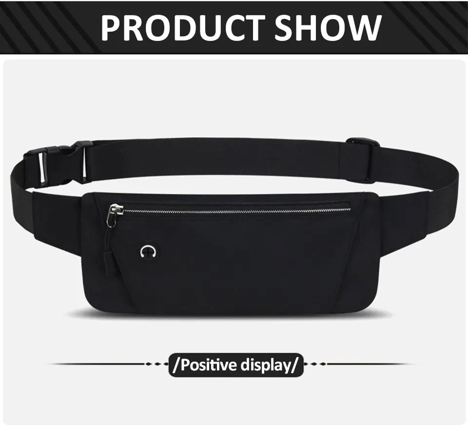 Running Waist Bag Sports Belt Pouch Mobile Phone Bag Men Women Waist Pack Lightweight Gym Sports Bag Waist Pack Adjustable Strap