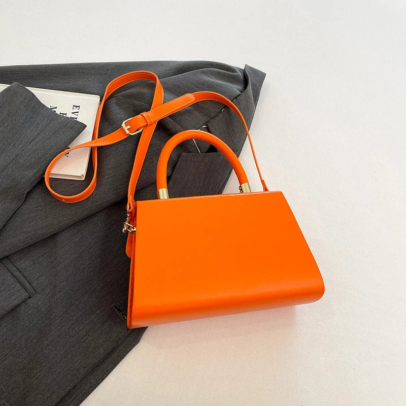 Luxury Black Handbag Classic Women Bag 2024 New Designer Shoulder Bag High Quality Solid Pu Leather Crossbody Small Square Bag