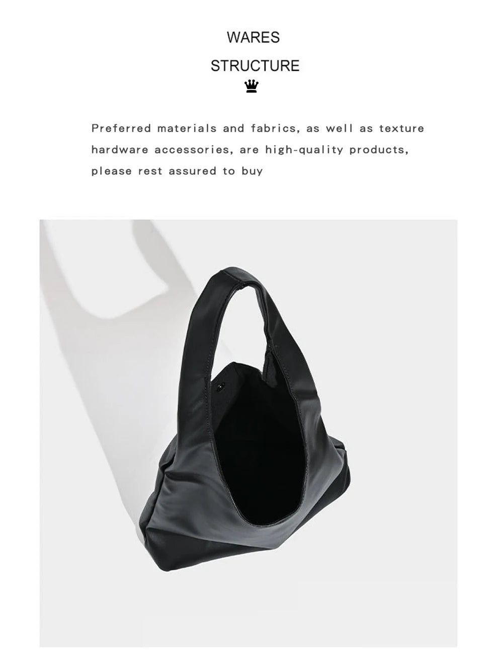 Luxury Shoulder Bag For Women Girls Totes Bags Fashion Commuting Large Capacity Soft Leather Underarm Shoulder Bag Handbag Women