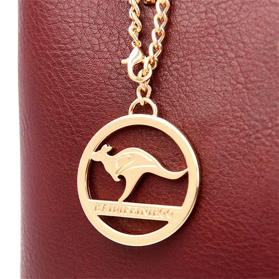 Luxury Soft Leather Handbag Women's Bag 2022 Trend Designer 3 Layers Shoulder Crossbody Sac Ladies Large Capacity Messenger Tote