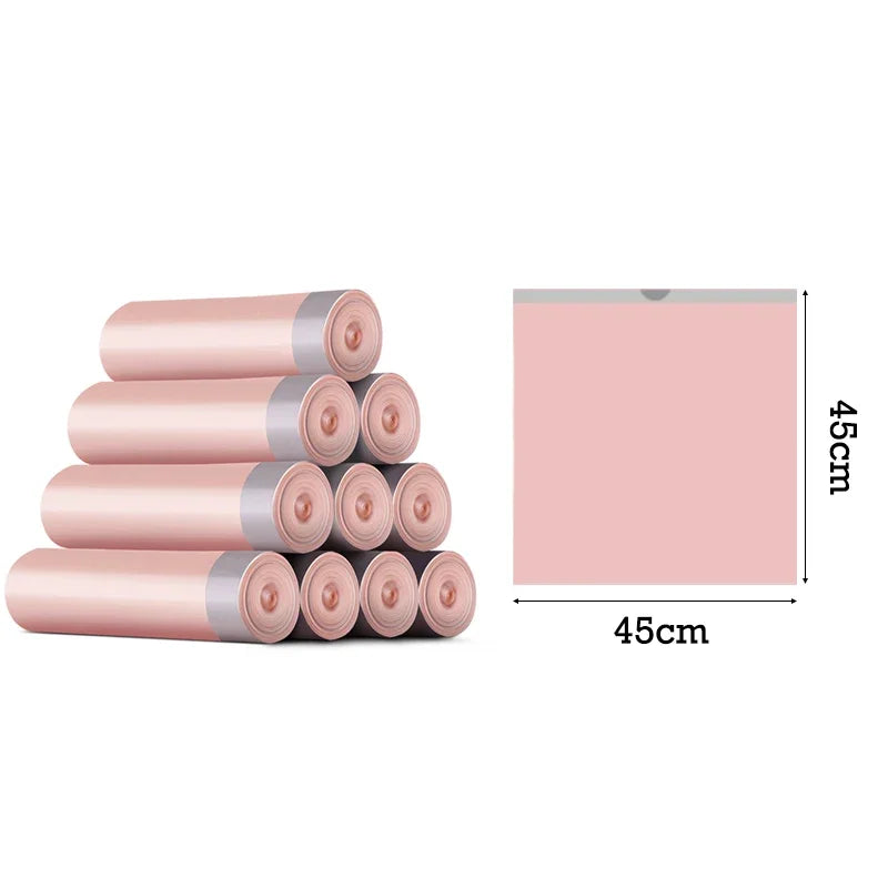 50/100/200PCS Thickening Drawstring Garbage Bags Large Capacity Handheld Trash Bag for Kitchen Household Disposable Waste Bags