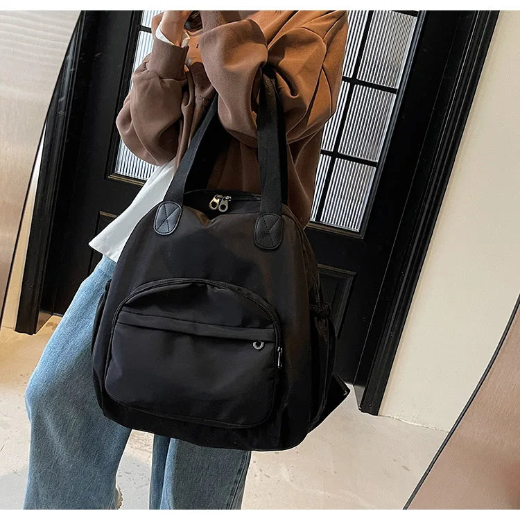 2025 New Leisure Trendy Light Luxury Handbag oulder Bag Korean Japanese Sle Multi-Use Lazy Wind Dual-Purpose Bapa