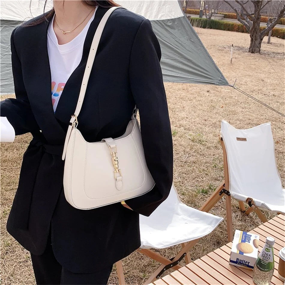 Luxury Brand Purses and Handbag Top End Quality Designer Leather Shoulder Crossbody Bag for Women 2022 Fashion Underarm Girl Sac