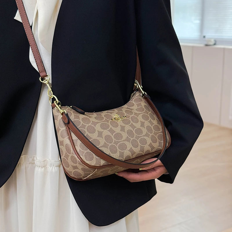 Luxury Statement Piece Women Handbag Elegant Leather Tote High End Crossbody Bag Vintage Shoulder Designer